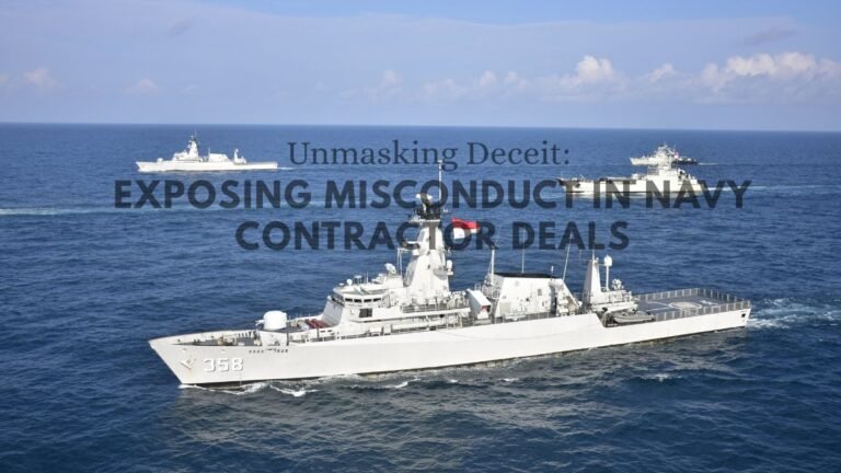 Unmasking Deceit: Exposing Misconduct in Navy Contractor Deals